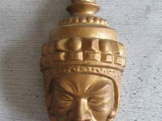 Asiatische Maske Goldfarben, 10 €, Haus, Bau, Garten-Geschirr & Deko in 4090 Engelhartszell an der Donau