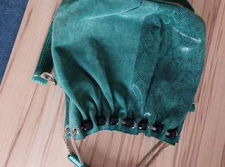 Grüne Leder Handtasche