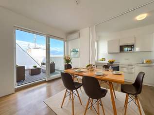 1040 - Nähe Naschmarkt! Exklusive 4-Zimmer DG-Maisonette mit Dachterrasse und tollem Blick!, 4140.21 €, Immobilien-Wohnungen in 1040 Wieden