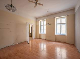 ++NEU++ Renovierungsbedürftige 3-Zimmer Altbau-Wohnung mit Balkonoption in toller Lage!, 339000 €, Immobilien-Wohnungen in 1080 Josefstadt