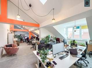 Stylisches Maisonette - Büro mit atemberaubender Dachterrasse nahe Naschmarkt! Garagen verfügbar!, 3511.06 €, Immobilien-Gewerbeobjekte in 1050 Margareten