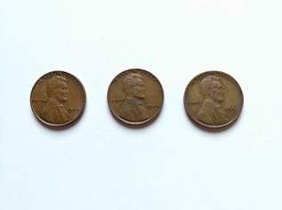 1940 1944 1951 Lincoln Wheat Penny., 40 €, Marktplatz-Antiquitäten, Sammlerobjekte & Kunst in 1060 Mariahilf