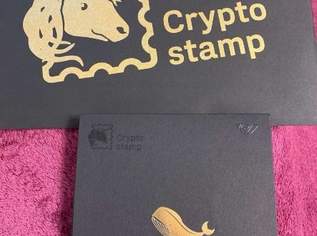 Crypto Stamp Gold Wal - Limit. Version 2022 inkl. Einhorn Maske, 500 €, Marktplatz-Antiquitäten, Sammlerobjekte & Kunst in 2486 Gemeinde Pottendorf