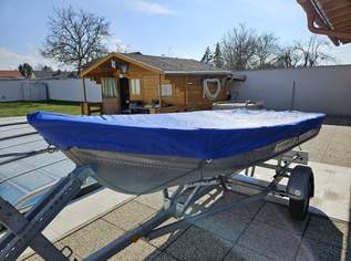 Angler Boot Alu mit Motor und Trailer, 3700 €, Auto & Fahrrad-Boote in 2471 Pachfurth