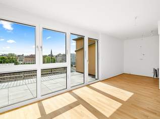 NEUBAU - 3 Zimmerwohnung mit großem Balkon und Fernblick- Inklusive Tiefgaragenplatz!, 368000 €, Immobilien-Wohnungen in 1210 Floridsdorf
