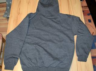 Kapuzensweater Hoodie unisex grau mit Motiv Marke Just Hoods AWDis Größe M