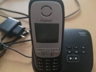 Gigaset A415A - Schnurloses Telefon DECT mit Anrufbeantworter (Schwarz)