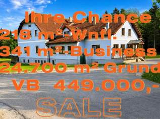 IHRE CHANCE - GASTRONOMIE 350 m² BUSINESS. GRUNDEIGENTUM 24.700 m². 218 m² WNFL. BESTANDSFREI., 449000 €, Immobilien-Gewerbeobjekte in 3542 Gemeinde Gföhl IHRE CHANCE - GASTRONOMIE 350 m² BUSINESS. GRUNDEIGENTUM 24.700 m². 218 m² WNFL. BESTANDSFREI., 449000 €, Immobilien-Gewerbeobjekte in 3542 Gemeinde Gföhl
