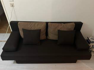 Schlafsofa mit Stauraum und 6 Kissen