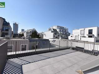 Hell - Heller - am Hellsten _ Urlaub zu Hause - DG-Wohnung mit Terrasse inkl. Klimavorbereitung, Küche und Erdwärmeheizung, 529000 €, Immobilien-Wohnungen in 1220 Donaustadt