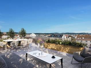 THE ARIK – Wo Sonnenuntergänge Zuhause sind: 4-Zimmer-Dachgeschoss, 769800 €, Immobilien-Wohnungen in 1070 Neubau