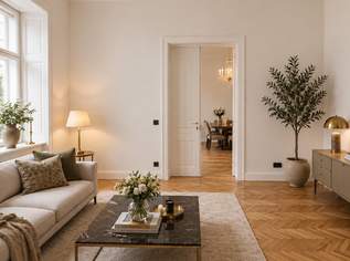 Hofruhelage im 4. Bezirk: Wiener Eleganz trifft modernes Interieur, 395000 €, Immobilien-Wohnungen in 1040 Wieden