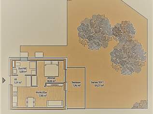 Exklusive Eigentumswohnung (36m²) mit Terrasse und großem Garten in Graz, Eggenberg! Provisionsfrei!, 226961 €, Immobilien-Wohnungen in 8020 