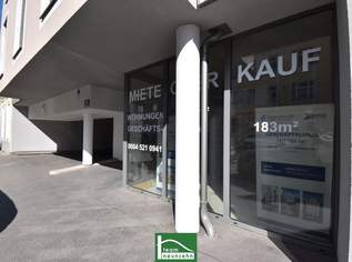 Geschäftslokal im Erdgeschoss mit straßenseitigen Schaufenstern zum sofortigen Bezug - Bestlage auf Hauptstraße unweit der U1, 595000 €, Immobilien-Gewerbeobjekte in 1220 Donaustadt