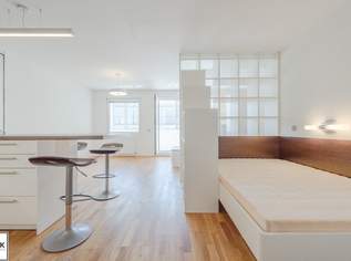 Ab Februar: komplett möbliertes Single-Apartment mit Loggia in zentraler Lage - Miete inkl. Heizkosten!, 956.92 €, Immobilien-Wohnungen in 1050 Margareten