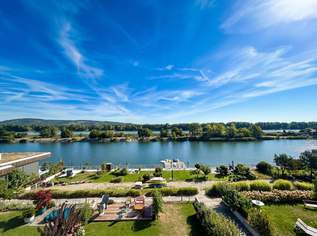 ERSTBEZUG MIT BADESTEG AM WASSER: Ruhelage mit Fernblick über die Donau I großzügige Terrassen & geräumige Wohnküche I zwei Garagenplätze, 1790000 €, Immobilien-Wohnungen in 1190 Döbling