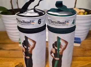 TheraBand-Set: zwei Übungsbänder in grün und schwarz - unbenutzt, 35 €, Marktplatz-Sportgeräte & Zubehör in 1020 Leopoldstadt