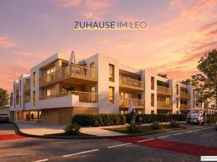 Zuhause IM LEO | Exklusive 2 Zimmer Gartenwohnung mit Terrasse | Tiefgarage im Gebäude | Hauptstraße | Sommer 2029 - Top 8, 308948 €, Immobilien-Wohnungen in 2333 Gemeinde Leopoldsdorf