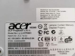 ACER DLP Projektor H5360 plus Reflecta Silber Leinwand. ACER DLP Projektor H5360 plus Reflecta Silber Leinwand.
