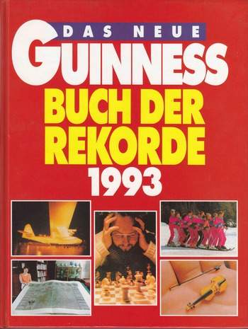 Sachbuch "Guiness Buch der Rekorde 1993", neuwertig