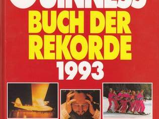 Sachbuch "Guiness Buch der Rekorde 1993", neuwertig, 5 €, Marktplatz-Bücher & Bildbände in 7343 Gemeinde Neutal