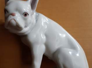 Porzellanfigur französische Bulldogge