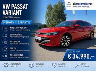 Passat 1.5 eTSI Business |MEMORY|GARANTIE|, 34990 €, Auto & Fahrrad-Autos in 9300 Sankt Veit an der Glan
