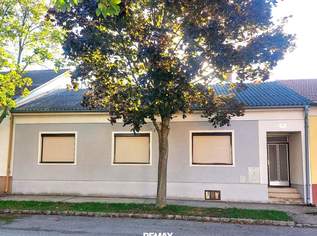 Solides Einfamilienhaus mit Garten und großer Halle, 280000 €, Immobilien-Häuser in 7131 Halbturn