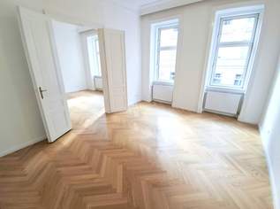 Sanierte Altbauwohnung mit Flügeltüren und neuen Parkettboden, 943000 €, Immobilien-Wohnungen in 1070 Neubau