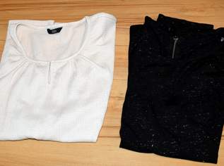 2 Damen-Tops ärmellos beige u schwarz glitzernd Größe 40, 4 €, Kleidung & Schmuck-Damenkleidung in 3370 Gemeinde Ybbs an der Donau