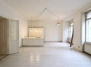 Nächst Neubaugasse! Südwestseitiger 4-Zimmer-Altbau mit Balkon in ruhiger Seitengasse!, 890000 €, Immobilien-Wohnungen in 1070 Neubau