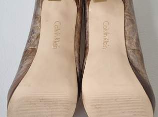 Calvin Klein high-heels gold-braun