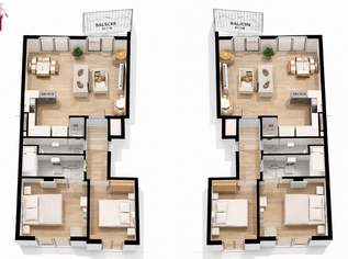 Freundliche 3-Zimmer-Wohnung mit Balkon im Neubau – ruhiges Wohnhaus mit 7 Einheiten, 380000 €, Immobilien-Wohnungen in 1110 Simmering