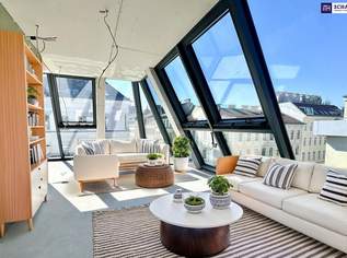 NEUER PREIS! Ein geniales Penthouse mit 175 m² Wohnfläche und 72 m² Dachterrasse on TOP + privater Liftfahrt!, 1590000 €, Immobilien-Wohnungen in 1050 Margareten