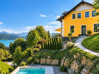 PÖRTSCHACH | EXKLUSIVE VILLA IN PÖRTSCHACH – SEEBLICK, INFINITY-POOL & NUR CA. 200 METER VOM WÖRTHERSEE | ZELLMANN IMMOBILIEN, 3336000 €, Immobilien-Häuser in 9210 Pörtschach am Wörther See