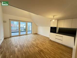Erstbezugs-Maisonette nahe Kagraner Platz mit Galerie, Küche, großer Terrasse und top Ausstattung! Kahlenberg-Blick - JETZT ANFRAGEN, 599000.28 €, Immobilien-Wohnungen in 1220 Donaustadt