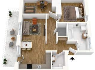 Angenehm Wohnen - Helle 3-Zimmerwohnung mit Balkon, 320000 €, Immobilien-Wohnungen in 5741 Neukirchen am Großvenediger