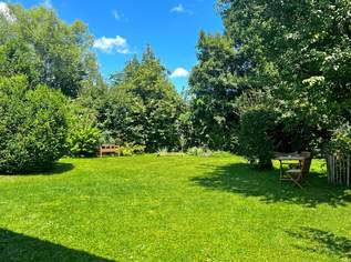 Ebenes Baugrundstück mit kleinem Holzhaus in ruhiger Lage im Ortskern, 320000 €, Immobilien-Grund und Boden in 3012 Gemeinde Wolfsgraben