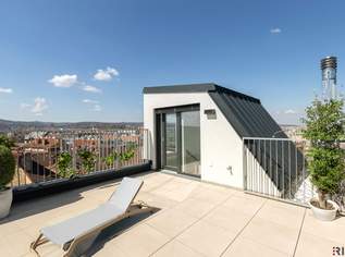 CITY VIEW & STYLE II MODERNE DACHGESCHOSSWOHNUNG II PANORAMAFENSTER II TERRASSE + DACHTERRASSE MIT TRAUMBLICK II NÄHE UHLPLATZ II ANLEGERPREIS, 787000 €, Immobilien-Wohnungen in 1170 Hernals