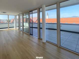 Erstbezug: Exklusives, modernes Penthouse mit ca. 90 m² Terrasse in der Klagenfurter Innenstadt, 1359000 €, Immobilien-Wohnungen in 9020 