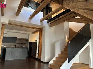 4-Zimmer-Dachgeschosswohnung mit Galerie & Terrasse in unmittelbarer Nähe zum Karmelitermarkt, 1169000 €, Immobilien-Wohnungen in 1020 Leopoldstadt