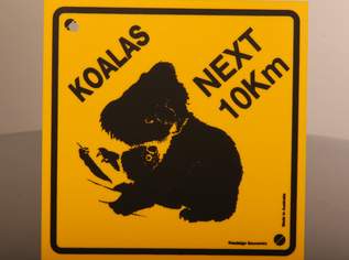 Verkehrszeichen "Achtung Koalas"
