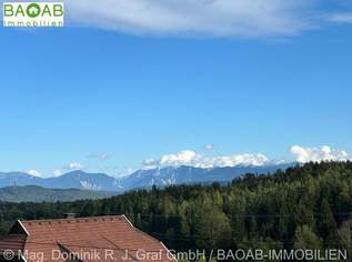 Südhang-Grundstück mit unverbaubarem Fernblick auf die Kärntner Bergwelt, 85000 €, Immobilien-Grund und Boden in 9231 Köstenberg