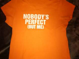 Amisu Shirt Gr. 42 in Orange mit Aufdruck, 8.99 €, Kleidung & Schmuck-Damenkleidung in 1210 Floridsdorf