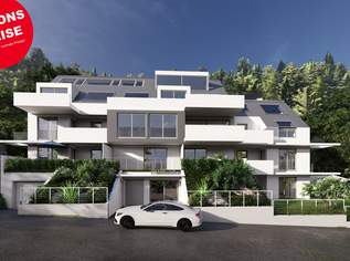 AKTIONSPREISE bis -15%. Penthouse mit 360º Weitblick, Ruhig & privat mit Waldsauna, Jacuzzi möglich. Wald | Berg | Fluss , Top 12, 1388000 €, Immobilien-Wohnungen in 1190 Döbling