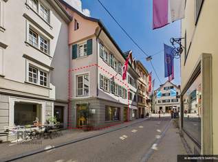 Beste Innenstadtlage in Bregenz – Gewerbefläche mit Büro-, Geschäfts- und Lagerflächen sowie Garagen, individuell anmietbar, 0 €, Immobilien-Gewerbeobjekte in 6900 Bregenz