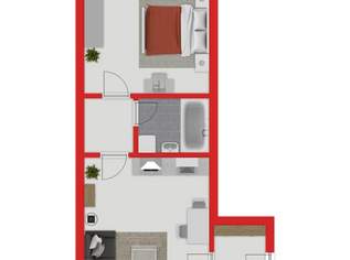 " Anlegerwohnung mit ca. 3,1 % Rendite – 2-Zimmer-Neubau mit Stellplatz ", 199000 €, Immobilien-Wohnungen in 1100 Favoriten