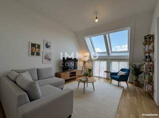BEIM DONAUUFER: Effizient investieren - Klimatisierter 2-Zimmer-Erstbezug im Dachgeschoss, 365600 €, Immobilien-Wohnungen in 1210 Floridsdorf