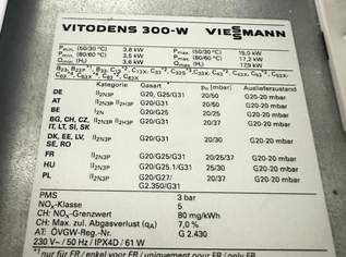 Brennwertgastherme Erdgas Viessmann Vitodens 300