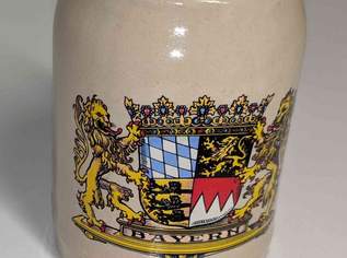  Bierkrug mit Bayern Motiv, 19 €, Marktplatz-Antiquitäten, Sammlerobjekte & Kunst in 4675 Weibern